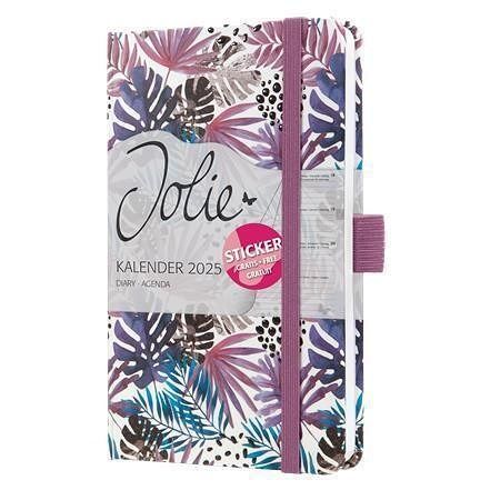 Diář "Jolie", Violet Jungle Fever, A6, týdenní, 2025, tvrdé desky, SIGEL J5354