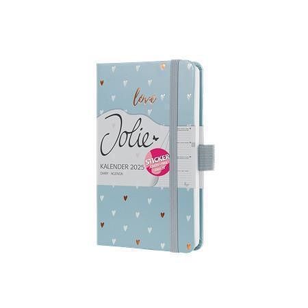 Diář &quot;Jolie&quot;, Grey Love, A6, týdenní, 2025, tvrdé desky, SIGEL J5334