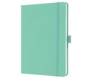 Exkluzivní zápisník "Jolie", mint zelená, A5, linkovaný, 96 listů, tvrdé desky, SIGEL JN40