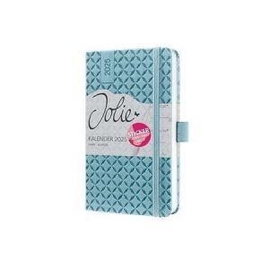 Diář "Jolie", nebesky modrá, A6, týdenní, 2025, tvrdé desky, SIGEL J5112