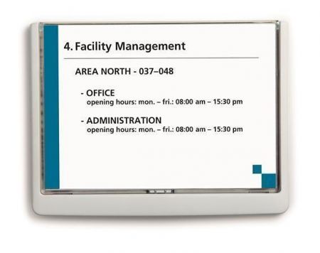 Informační tabulka "CLICK SIGN", bílá, 148,5 x 210 mm, DURABLE 486602