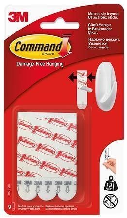 Samolepicí pásky "Command", bílá, M, 3M SCOTCH 7100107852