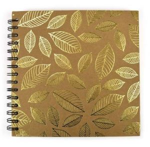 Album na spirále Eco Craft se zlatým potiskem 20x20cm