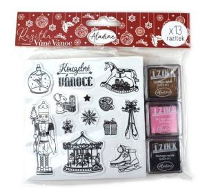 Razítka Aladine Stampo Noel, Vůně Vánoc, 13ks