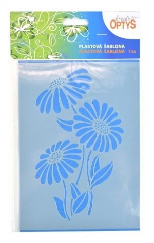 Šablona Kopretiny 20x15cm plast