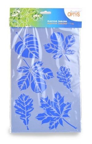 Šablona Listy 20x30cm plast