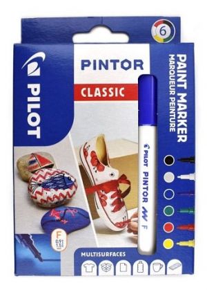 Pilot Pintor sada akrylových popisovačů F Classic 6 ks