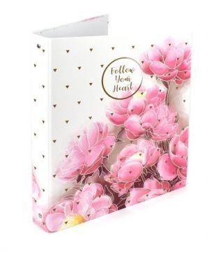 Pořadač 4kroužkový, A4 lamino, Romantic magnolie