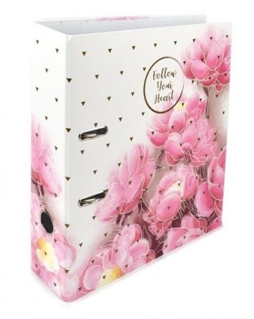 Pořadač lamino pákový 7cm, A4, Romantic magnolie