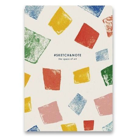 Náčrtník Shkolyaryk Sketch & Note Colours A5, čistý, 64 listů, mix motivů