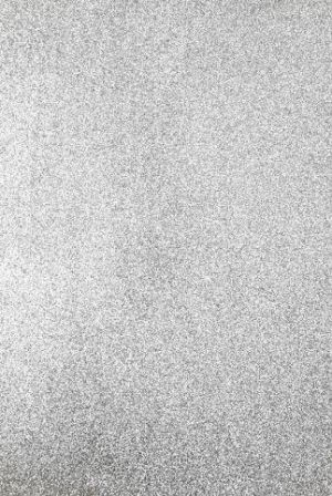 Pěnová guma glitrová 30 x 20 cm, stříbrná