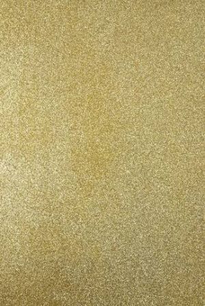 Pěnová guma glitrová 30 x 20 cm, zlatá