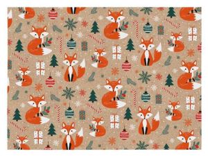 Balící papír vánoční KRAFT V298 100x70