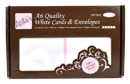 Sada obálky + blahopřání ANT 1511000, C6, bílé, 100 ks