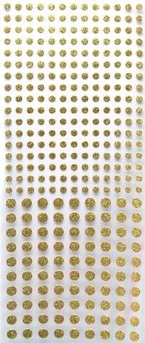 Samolepicí tečky na scrapbooking, zlaté, ANT 8181042