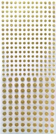 Samolepicí tečky na scrapbooking, zlaté, ANT 8181042