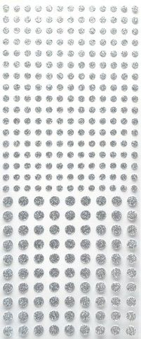 Samolepicí tečky na scrapbooking, stříbrné, ANT 8181040