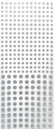 Samolepicí tečky na scrapbooking, stříbrné, ANT 8181040