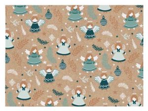 Balící papír vánoční KRAFT V295 100x70