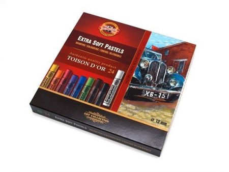 Souprava prašných kříd Extra soft, v balení 24 ks