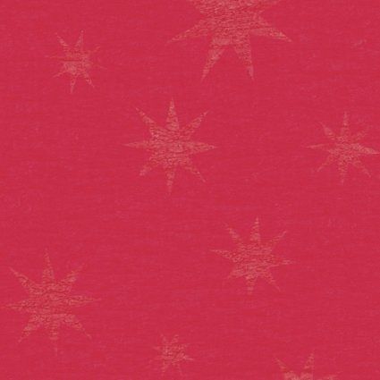 Krepový papír, hvězda, červená/zlatá
