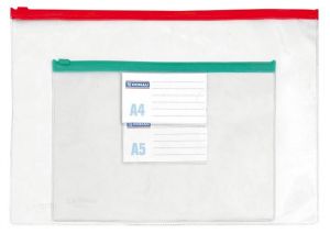 Kapsa A4 s barevným zipem, 33 x 24 cm