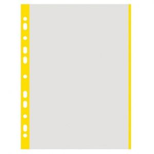 Zakládací obal U A4, eurozávěs, žlutý okraj, na ks