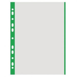 Zakládací obal U A4, eurozávěs, zelený okraj, na ks