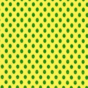 Krepový papír, tečkovaný, žlutozelený