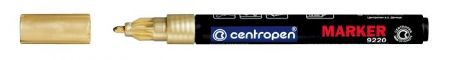 Popisovač 9220/1 Centropen, lakový, 1,5 mm, zlatý