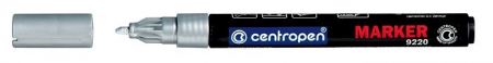 Popisovač 9220/1 Centropen, lakový, 1,5 mm, stříbrný