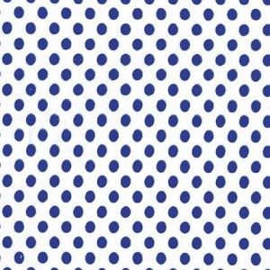 Krepový papír, tečkovaný, bílomodrý