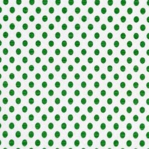 Krepový papír, tečkovaný, bílozelený