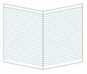Psací papír A3, linkovaný, 70 g, 200 listů