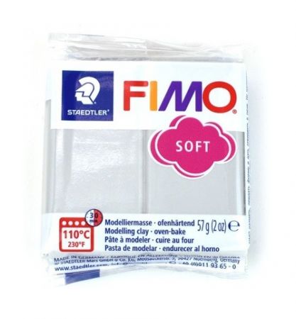 Polymerová hmota Fimo Soft, šedá č. 80