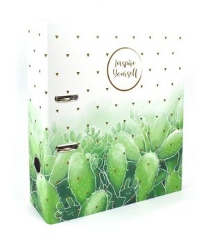 Pořadač lamino pákový 7cm, A4, Romantic kaktusy