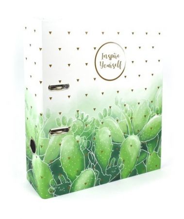 Pořadač lamino pákový 7cm, A4, Romantic kaktusy