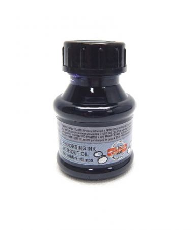 Razítková barva, 50 ml, černá