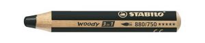 Pastelka Woody Stabilo, silná, černá 880/750