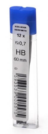 Tuhy do mikrotužek, grafitové HB, 0,7 mm