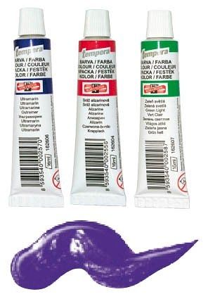 Školní tempera, 16 ml, ultramarín