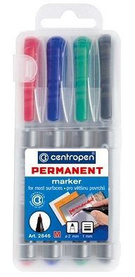 Popisovač 2846 permanent Centropen, sada 4 ks