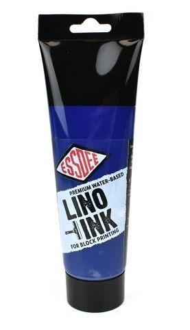 Barva na linoryt, modrá, 250 ml