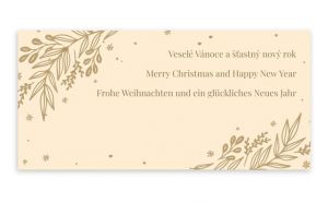 Novoročenka barevná s textem, sada 5 ks