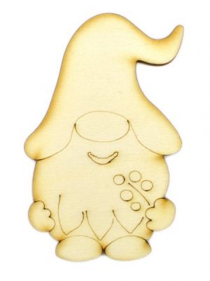 Dřevěný výřez skřítek, 5 x 8 cm