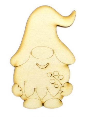 Dřevěný výřez skřítek, 5 x 8 cm