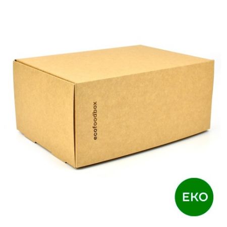 EKO box na zákusky, kraft, 215 x 145 x 95 mm, bal. 200 ks