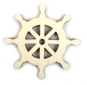 Dřevěný výřez, kormidlo, 5,2 cm