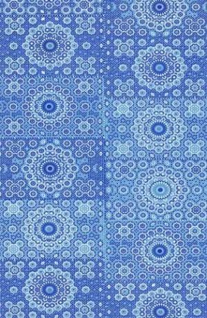 Papír na decopatch, modré květy