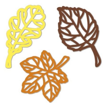 Výřez listy 1, podzimní, 12 ks